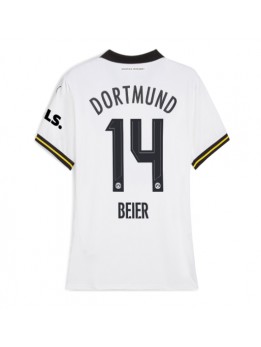 Billige Borussia Dortmund Maximilian Beier #14 Tredjedrakt Dame 2024-25 Kortermet